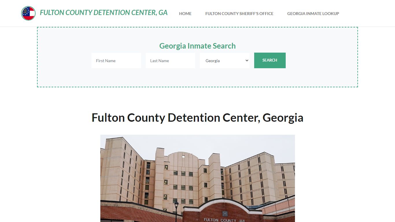 Fulton County Detention Center, GA Inmate Roster, Offender Search